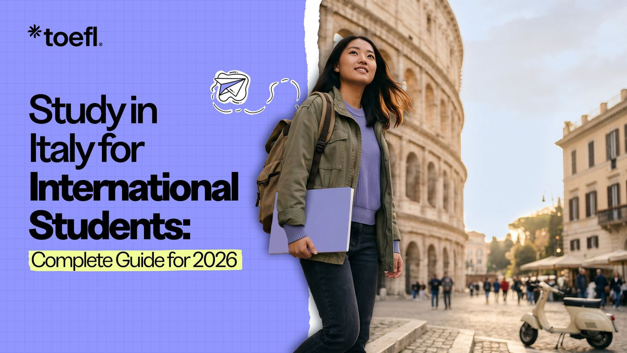 Guia de Estudo na Itália para o TOEFL
